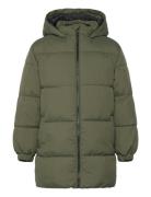 Long Coat With Padded Lining Mango Green