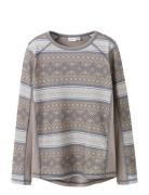 Nkfwillto Wool Ls Top Name It Grey