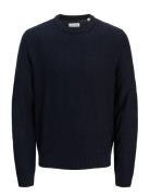 Jjroy Knit Crew Neck Aw25 Jnr Jack & J S Navy