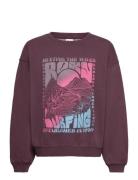 Lineup Crew Brushed Rg Roxy Burgundy