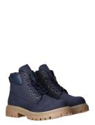 Tommy Hilfiger Lace Up Booties Faux Nubuck/Leather Tommy Hilfiger Blue