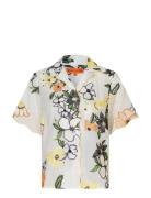 2133 Tencel, Scalloped Short Sleeve STINE GOYA White