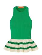 2383 Lightweight Knit, Ruffle Tank STINE GOYA Green
