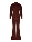 Western Jumpsuit Lee Jeans Brown