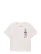 Printed Cotton-Blend T-Shirt Mango Pink
