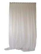 Sheer Hotel Curtain Double Width Mimou White