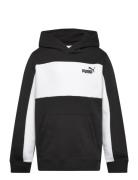 Ess Block Small Logo Hoodie Fl B PUMA Black