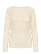 Cringe Lace Blouse Cream Cream