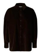 Slfruna Corduroy Shirt Selected Brown