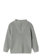 Nmmnesolle Ls Knit Name It Grey