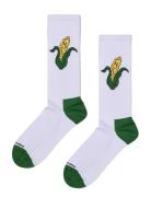 Corn Sneaker Sock Happy Socks White