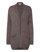 Rwtulip Wool Blend Long Knit Cardig Rosemunde Brown