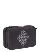 3 Layer Pencil Case With Content Lego Bags Black