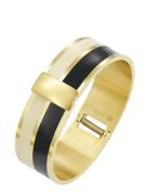 Studio Enamel Bracelet Ivory/Black Bud To Rose Gold