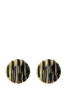 Blake Earring Black/Gold Bud To Rose Gold