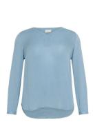 Kcami Ls Blouse Kaffe Curve Blue
