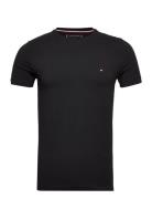 Core Stretch Slim C-Neck Tee Tommy Hilfiger Black