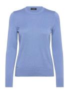 Cotton-Blend Sweater Lauren Ralph Lauren Blue