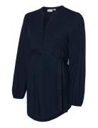 Mlelva Lia L/S Wo Top 2F Mamalicious Navy