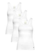 Scoop Neck Cotton Tank 3Pk Calvin Klein White
