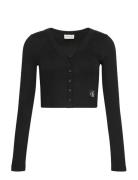 Ls Woven Label 2X2 Cotton Rib Ca Calvin Klein Jeans Black