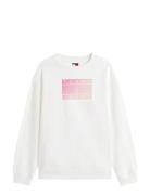 Tjw Rlx Gradient Flag Crew Tommy Jeans White