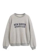 Graphic C-Neck Sweat GANT Grey