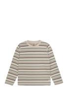 T-Shirt Ls Stripe En Fant Beige