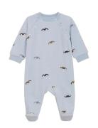 Romper Ls Velour Fixoni Blue