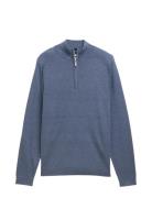 Basic Knit Troyer Tom Tailor Blue
