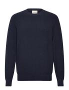 Ls Texture Cttn Crewnk Sweater 1 Calvin Klein Navy