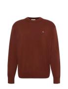 Ls Ez Cotton Crewnk Sweater 12Gg Calvin Klein Jeans Red