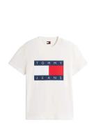 Tjm Reg Big Flag Ss Tee Ext Tommy Jeans White