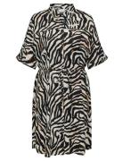 Carberte Life 2/4 Blk Shirt Dress Aop ONLY Carmakoma Patterned