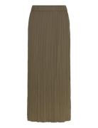 Niri Plisse Columned Midi Skir French Connection Green