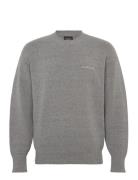 Script Knitted Crew Neck Lyle & Scott Grey