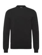 Mesh Logo Crew Neck Jumper Lyle & Scott Black
