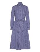 Belted Striped Cotton Shirtdress Polo Ralph Lauren Blue