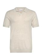 Ecovero S/S V-Neck Polo Lindbergh Cream
