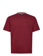 Waffle T-Shirt BOSS Burgundy