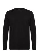 Basic O-Neck Stretch Tee L/S Lindbergh Black