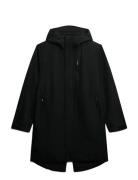 Hooded Tech Fishtail Parka Superdry Sport Black