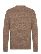 Multi Marl Crew Neck Jumper Lyle & Scott Beige