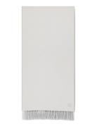 Emblem 2-T Fringe Mw Scarf Calvin Klein White