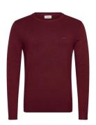Ecovero L/S O-Neck Knit Lindbergh Burgundy