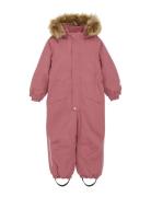 Snow Suit W. Fur Minymo Pink