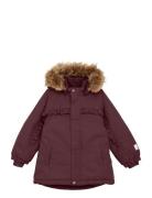 Snow Jacket W. Fur Minymo Purple