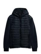 Hood Storm Fleece Hybrid Jkt Superdry Sport Navy