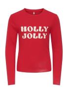 Kogbella Xmas Life L/S O-Neck Top Jrs Kids Only Red