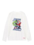 Superhero Cotton Marvel T-Shirt Mango White